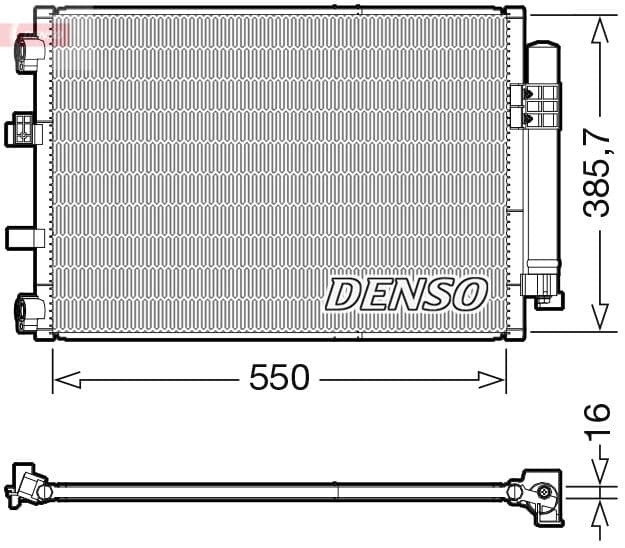 Kondensators, Gaisa kond. sistēma DENSO DCN10043 1