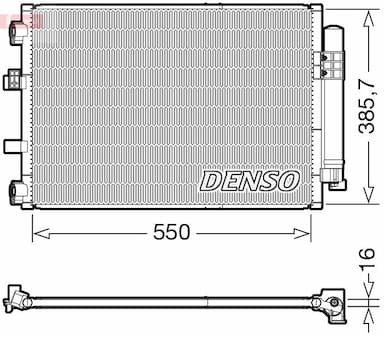 Kondensators, Gaisa kond. sistēma DENSO DCN10043 1