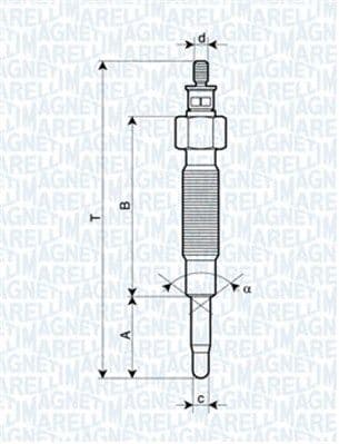 Kvēlsvece MAGNETI MARELLI 062900019304 1