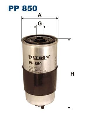 Degvielas filtrs FILTRON PP 850 1