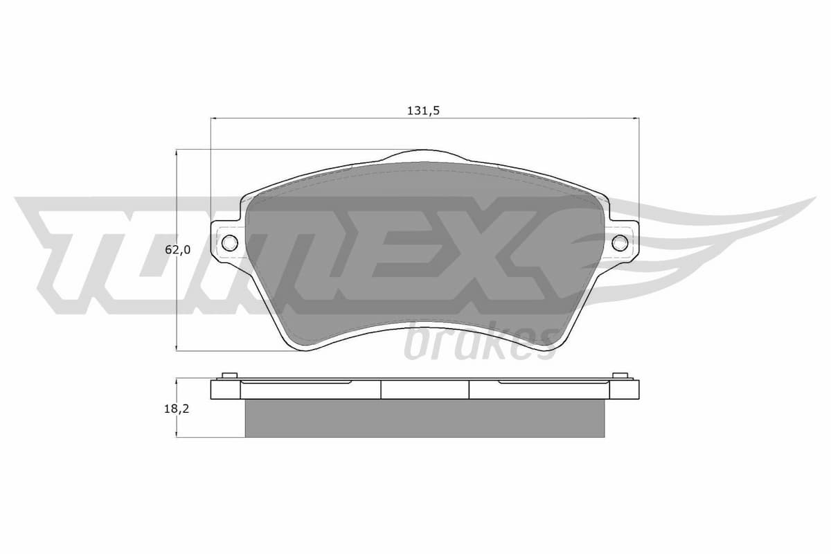 Bremžu uzliku kompl., Disku bremzes TOMEX Brakes TX 15-39 1