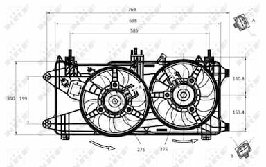 Ventilators, Motora dzesēšanas sistēma NRF 47231 5