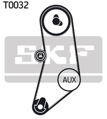 Zobsiksnas komplekts SKF VKMA 08110 2