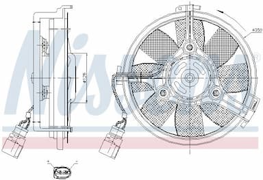 Ventilators, Motora dzesēšanas sistēma NISSENS 85547 6