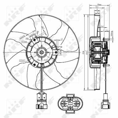 Ventilators, Motora dzesēšanas sistēma NRF 47428 2