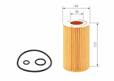 Eļļas filtrs BOSCH 1 457 437 001 5