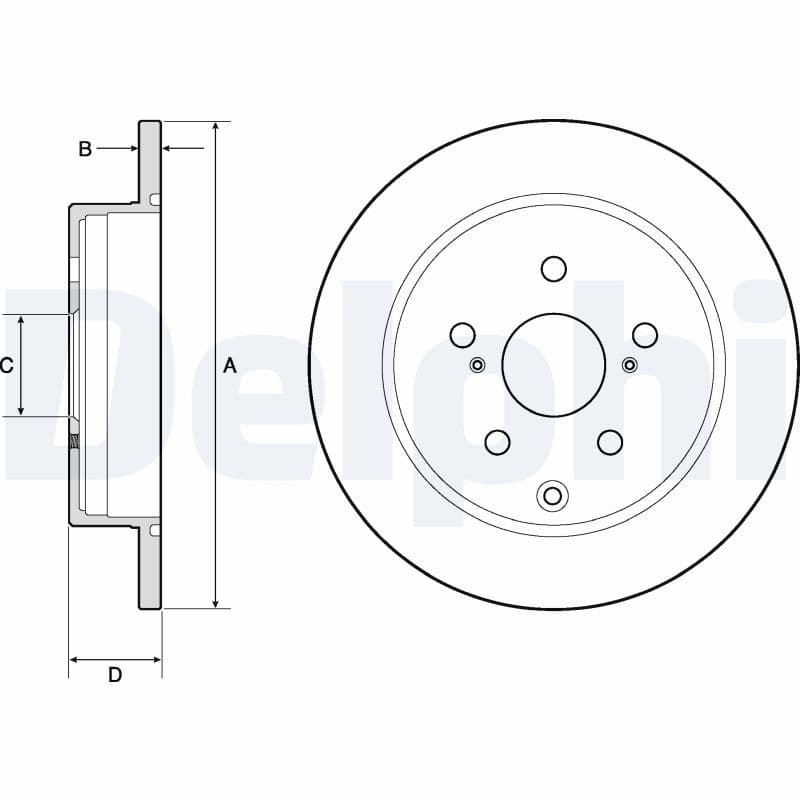 Bremžu diski DELPHI BG4757C 1