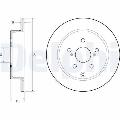 Bremžu diski DELPHI BG4757C 1