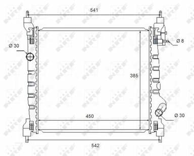 Radiators, Motora dzesēšanas sistēma NRF 58454 1