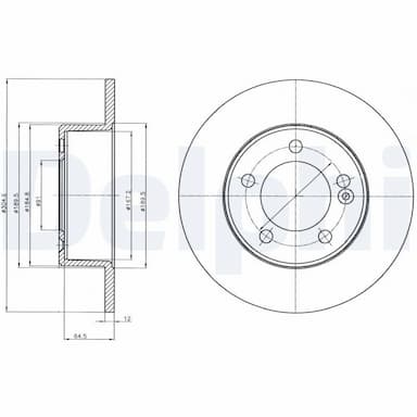 Bremžu diski DELPHI BG4321 1