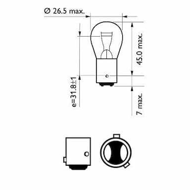 Kvēlspuldze PHILIPS 12594B2 3