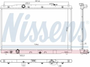 Radiators, Motora dzesēšanas sistēma NISSENS 606444 5