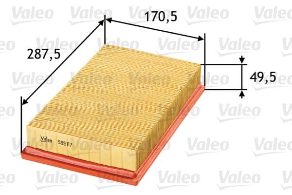 Gaisa filtrs VALEO 585117 1