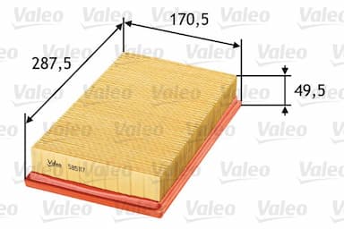 Gaisa filtrs VALEO 585117 1