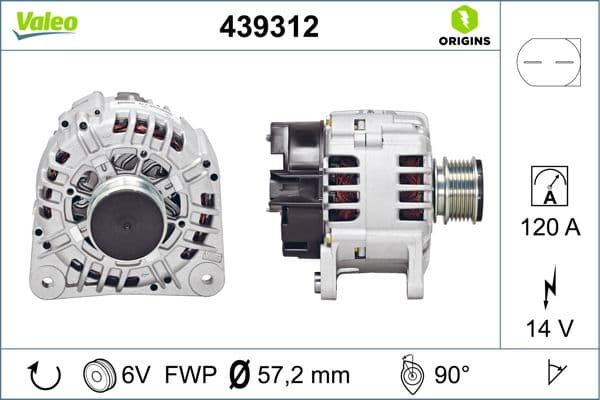 Ģenerators VALEO 439312 1