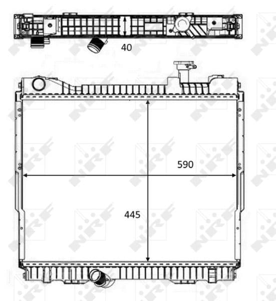 Radiators, Motora dzesēšanas sistēma NRF 58484 1