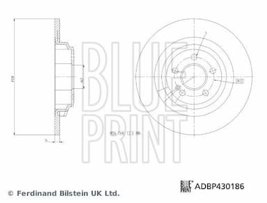 Bremžu diski BLUE PRINT ADBP430186 4