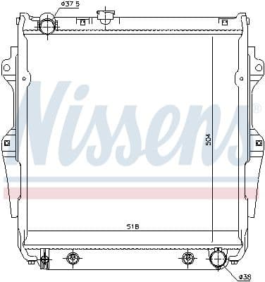 Radiators, Motora dzesēšanas sistēma NISSENS 646862 6