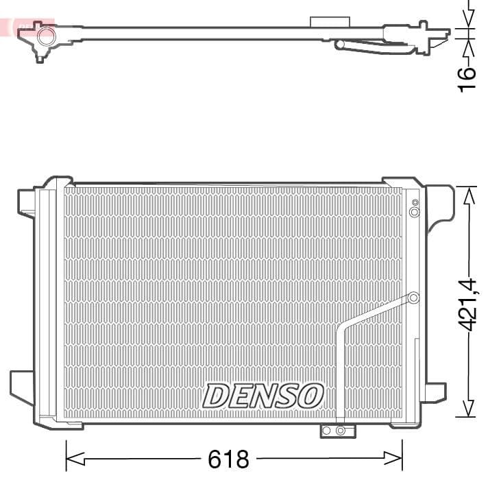 Kondensators, Gaisa kond. sistēma DENSO DCN17035 1