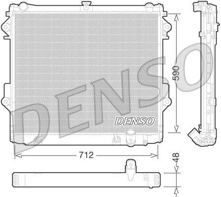 Radiators, Motora dzesēšanas sistēma DENSO DRM50074 1