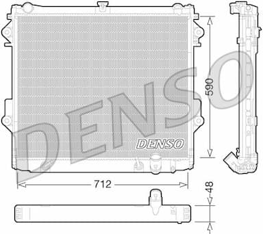 Radiators, Motora dzesēšanas sistēma DENSO DRM50074 1