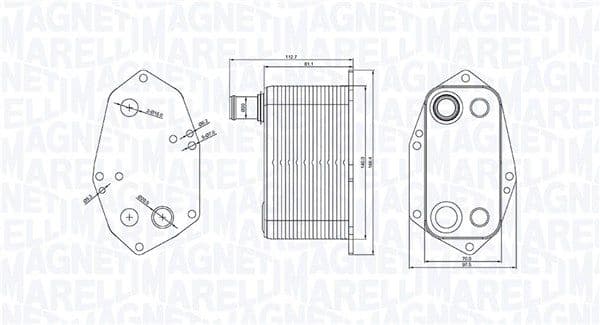 Eļļas radiators, Motoreļļa MAGNETI MARELLI 350300000200 1