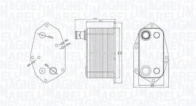 Eļļas radiators, Motoreļļa MAGNETI MARELLI 350300000200 1