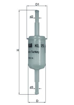 Degvielas filtrs KNECHT KL 15 OF 1