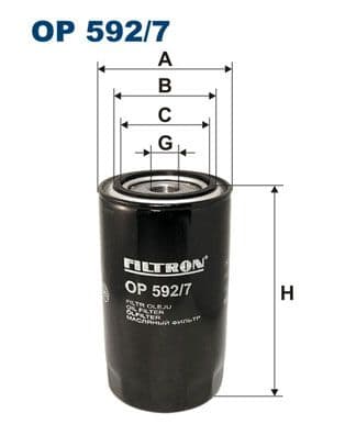 Eļļas filtrs FILTRON OP 592/7 1