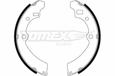 Bremžu loku komplekts TOMEX Brakes TX 23-32 1