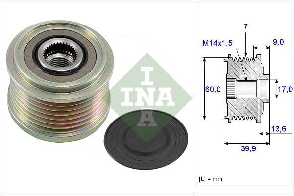 Ģeneratora brīvgaitas mehānisms Schaeffler INA 535 0215 10 1