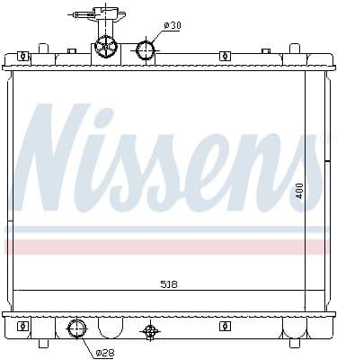 Radiators, Motora dzesēšanas sistēma NISSENS 641758 5