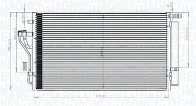 Kondensators, Gaisa kond. sistēma MAGNETI MARELLI 350203848000 1