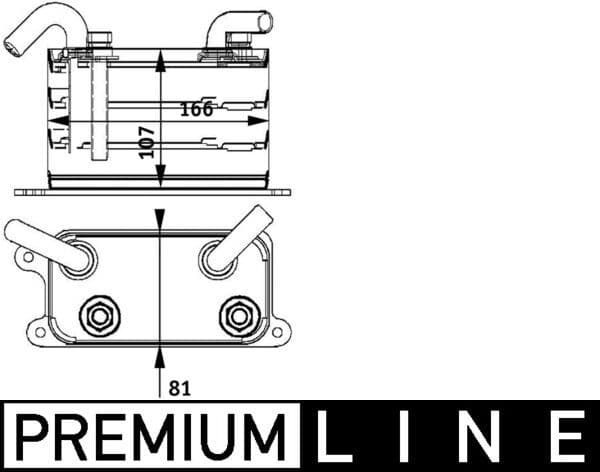 Eļļas radiators, Automātiskā pārnesumkārba MAHLE CLC 62 000P 1