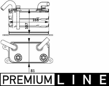 Eļļas radiators, Automātiskā pārnesumkārba MAHLE CLC 62 000P 1