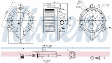 Salona ventilators NISSENS 87183 6