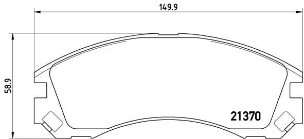 Bremžu uzliku kompl., Disku bremzes BREMBO P 61 089 1