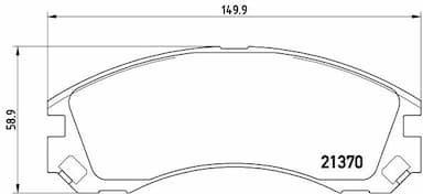 Bremžu uzliku kompl., Disku bremzes BREMBO P 61 089 1