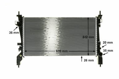 Radiators, Motora dzesēšanas sistēma MAHLE CR 1120 000P 10