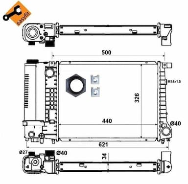 Radiators, Motora dzesēšanas sistēma NRF 53426 4