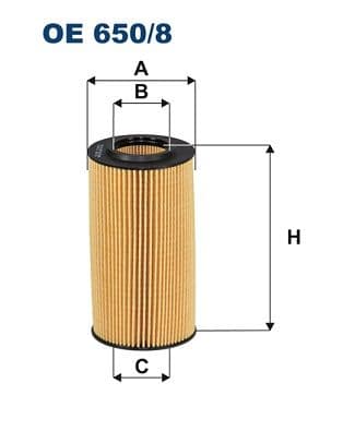 Eļļas filtrs FILTRON OE 650/8 1