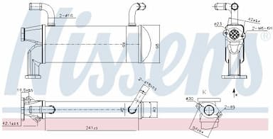 Radiators, Izplūdes gāzu recirkulācija NISSENS 989327 6