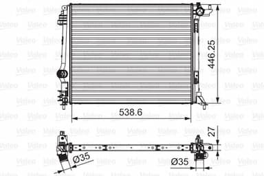 Radiators, Motora dzesēšanas sistēma VALEO 701662 1