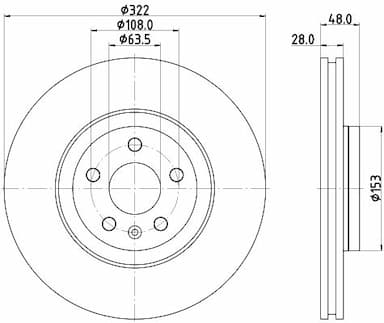 Bremžu diski HELLA 8DD 355 125-471 4