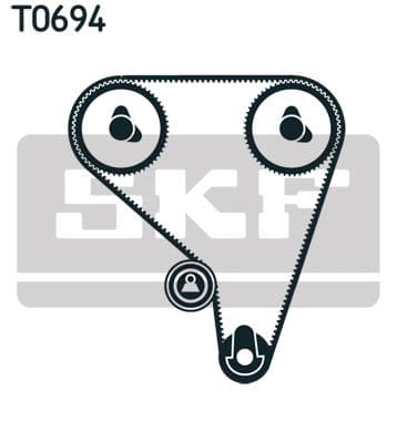 Zobsiksnas komplekts SKF VKMA 91017 2