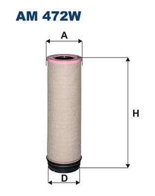 Sekundārā gaisa filtrs FILTRON AM 472W 1