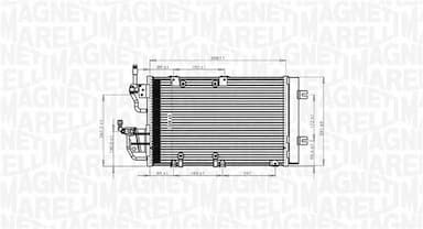 Kondensators, Gaisa kond. sistēma MAGNETI MARELLI 350203771000 2