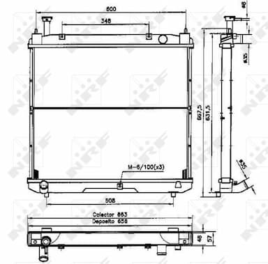 Radiators, Motora dzesēšanas sistēma NRF 52068 4