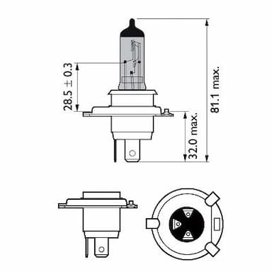 Kvēlspuldze PHILIPS 12342WVUB1 3