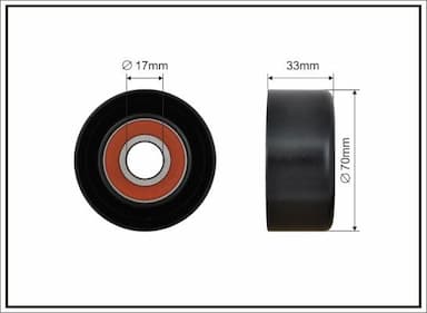 Spriegotājrullītis, Ķīļrievu siksna CAFFARO 500238 1